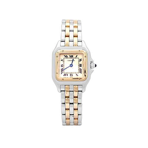Montre Montre Cartier, "Panthère", or jaune, acier. 58 Facettes 34931