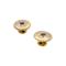 Boutons de col en or jaune, saphirs et diamants. 58 Facettes 34652