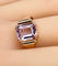 Bague 56 Bague en or rose améthyste rose 58 Facettes AB414