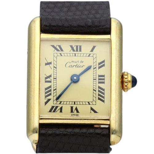 Montre Cartier Montre Tank Vermeil 58 Facettes MT41274