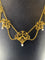 Collier Collier draperie en or 18 carats et perles, travail français vers 1880 58 Facettes AB37