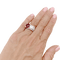 Bague 54 Bague tank platine, rubis et diamants. 58 Facettes 34687