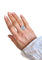 Bague 53 Bague Marguerite, en or blanc 18k et diamants 58 Facettes