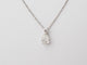Collier Collier pendentif diamant poire 0,45ct en or blanc 58 Facettes 33409