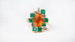 Bague Bague Or Jaune - Opale de Feu 58 Facettes Opale
