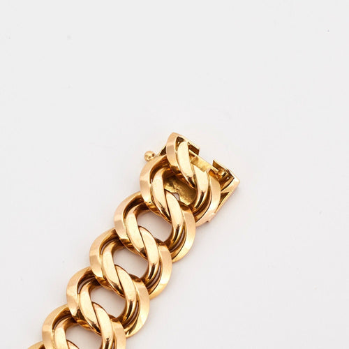 Bracelet Bracelet maille américaine or rose 58 Facettes AB64