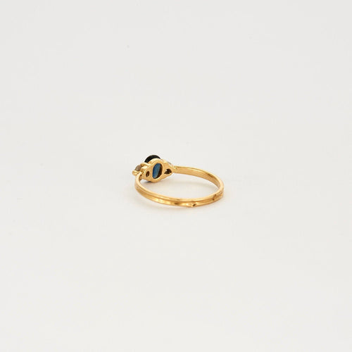 Bague 46 Bague saphir 2 diamants 58 Facettes LP578