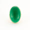 Bague Bague or jaune chrysopase 58 Facettes LP968/14
