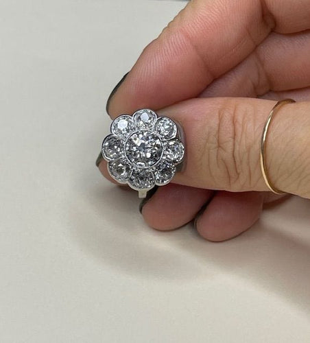 Bague Bague diamants, début XXéme, travail Français 58 Facettes