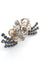 Boucles d'oreilles Boucles d'oreilles en platine avec des saphirs et des diamants 58 Facettes