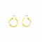 Boucles d'oreilles Boucles d'oreilles créoles or jaune guilloché 58 Facettes