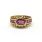 Bague 54 Bague or jaune rubis et diamants 58 Facettes 180112R