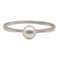 Bague 56.5 Bague Art Déco or blanc ornée d'une perle 58 Facettes A05394