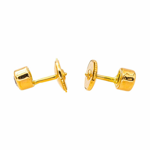Boucles d'oreilles Boucles d'oreilles Puces Or jaune Diamant 58 Facettes 4286082CN