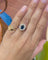 Bague 52 Bague Marguerite or jaune, saphir et diamants 58 Facettes
