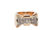 Bague 51.5 Bague années 50 en or rose, platine et diamants 58 Facettes 30362