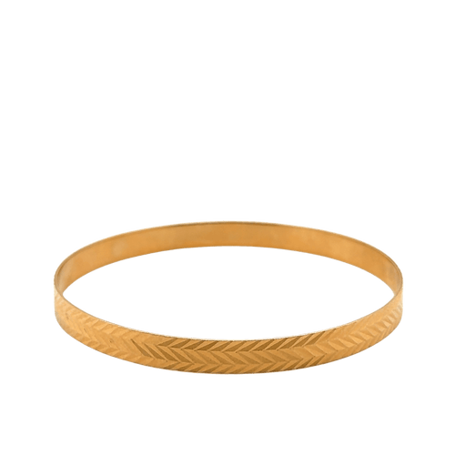 Bracelet 4 Bracelets joncs ciselés en or jaune 58 Facettes 1.0001394/2