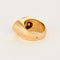 Bague 55 Bague or jaune, émeraude et diamants 58 Facettes CAN1077