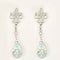Boucles d'oreilles Boucles d'oreilles Rococo or blanc aigue-marine 58 Facettes LP1125/14