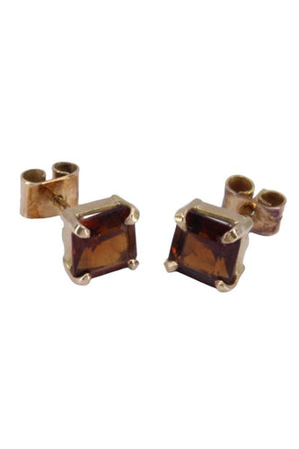 Boucles d'oreilles Clous d'oreilles citrine 58 Facettes 084921
