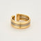 Bague 55 Bague ouverte or jaune et gris 58 Facettes AUX1012