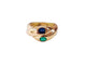 Bague 56 Bague jonc or jaune, émeraude et saphir 58 Facettes Bag.jc.E.S.-1343