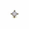 Bague 53 Bague or jaune, saphir blanc et diamants 58 Facettes Z15B51443
