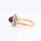 Bague Marguerite, Belle Époque, Or 18 Carats, Rubis et Diamants 58 Facettes 445