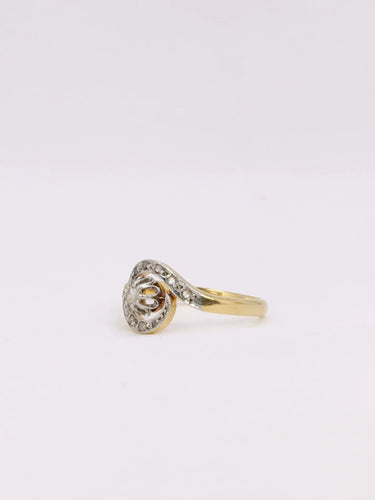 Bague 55 Bague tourbillon diamants taille rose 58 Facettes J353