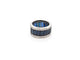 Bague 51 bague bandeau 20 saphirs 13ct baguette en or blanc 100 diamants 58 Facettes 262243