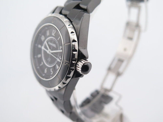 Montre montre CHANEL j12 intense black 33 mm ceramique noire + boite 58 Facettes 261661