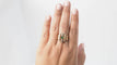 Bague 63 Bague large Fin XIxème en or rose 58 Facettes 32644