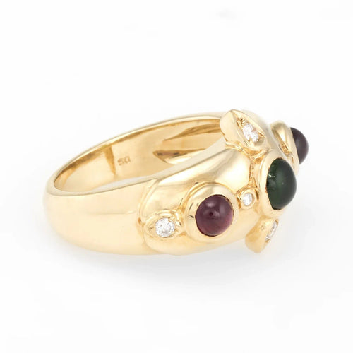 Bague 52.5 Bague diamant tourmaline rose verte 58 Facettes G4279