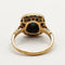 Bague 51.5 Bague Vintage style Art Déco or jaune, saphirs et diamants 58 Facettes