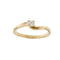 Bague Bague solitaire contrariée avec diamant 58 Facettes 35102
