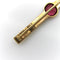 Broche Broche française en or avec tourmaline sertie chaton et diamants 58 Facettes