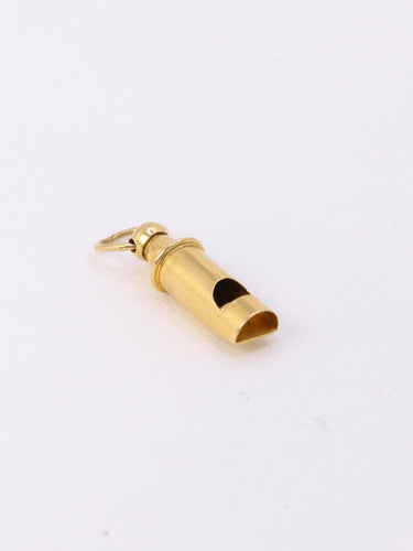 Pendentif Pendentif charms sifflet vintage or jaune 58 Facettes 1087.4