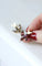 Boucles d'oreilles Dormeuses colombes grenats de Perpignan 58 Facettes