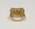 Bague 62 Bague Tank or jaune et diamant 58 Facettes