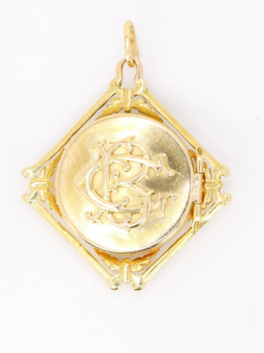 Pendentif Pendentif Chimère Art Nouveau or jaune nacre 58 Facettes 1149.2