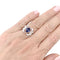 Bague 49 Bague Mellerio "Reine de Coeur Désirée" or blanc, diamants, saphir. 58 Facettes 33647