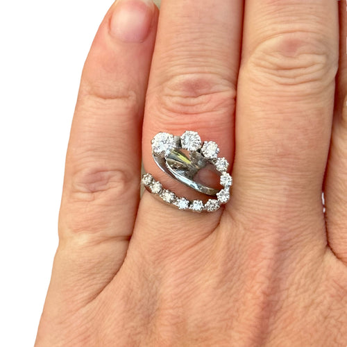 Bague 54 Bague serpentine diamants 58 Facettes 194