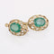 Boucles d'oreilles Boucles d'oreilles anciennes émeraudes et or 58 Facettes 23-105