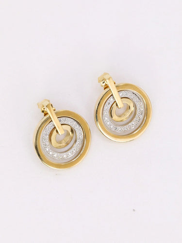 Boucles d'oreilles Boucles d'oreilles vintage or diamants 58 Facettes J444