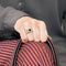 Bague 49 Bague jonc or jaune, saphir et diamants 58 Facettes RAM2604