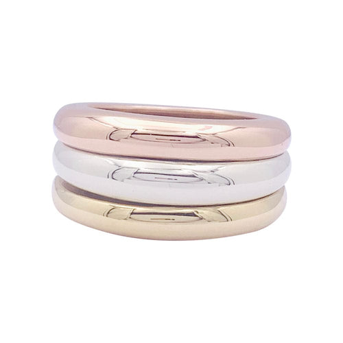 Bague 56 Bague Cartier "Trinity" vintage, trois ors. 58 Facettes 33719