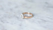 Bague Bague marguerite diamants sur or rose 58 Facettes