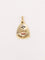 Pendentif AUGIS - Médaille amour trapèze or jaune rubis 58 Facettes J502