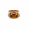 Bague 58 Bague chevalière or jaune et gris, diamants et citrine 58 Facettes ALE42294