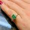 Bague 47 Bague en or jaune, émeraude et diamants 58 Facettes 32894
